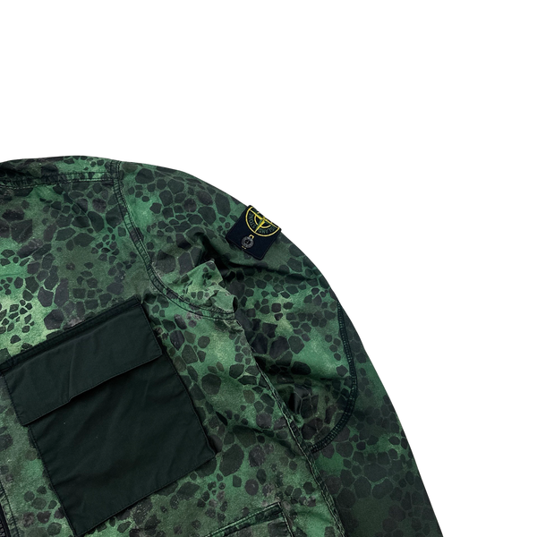 Stone Island 2018 Alligator Camo 50 Fili Zipped Jacket - Large