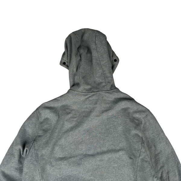 CP Company Grey Cotton Goggle Hoodie - XL