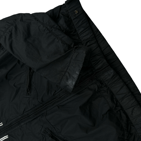 Stone Island 2011 Black Membrana TC Hooded Rain Jacket - Medium