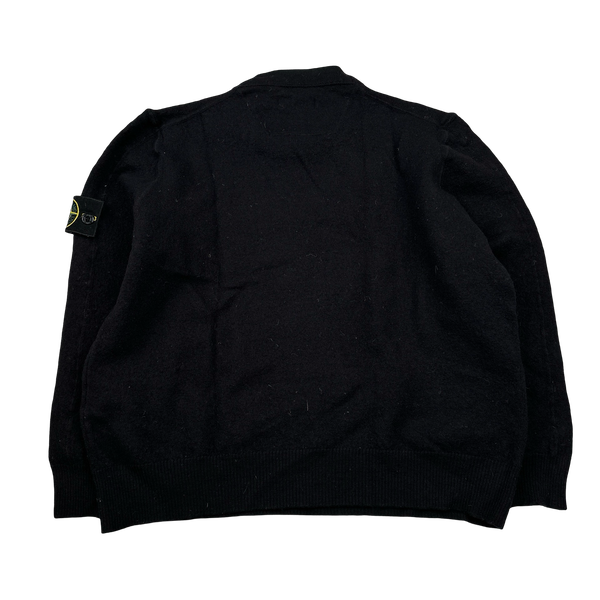 Stone Island 2009 Black Wool Jumper - XS