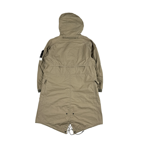 Stone Island Oil David TC Fishtail Lightweight Parka Jacket - XL