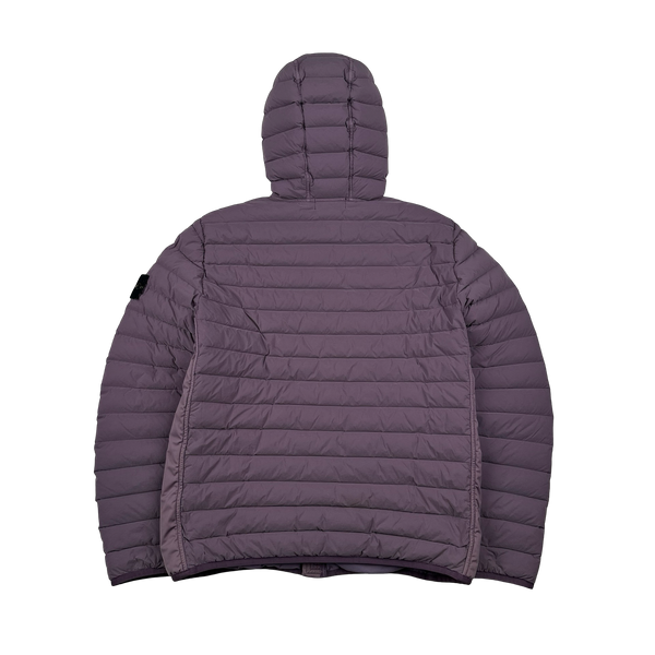Stone Island 2020 Plum Loom Down Woven Puffer Jacket -  Large