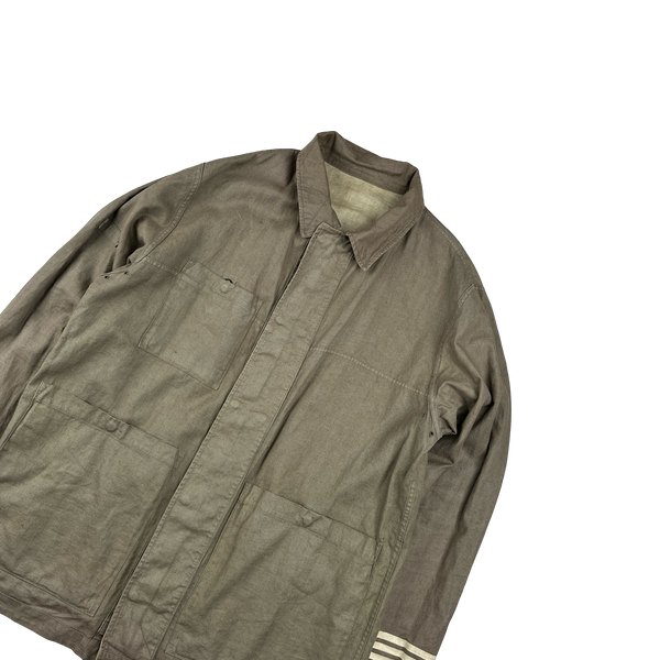 Stone Island 1998 Vintage Lino Flax Reversible Jacket - XXL