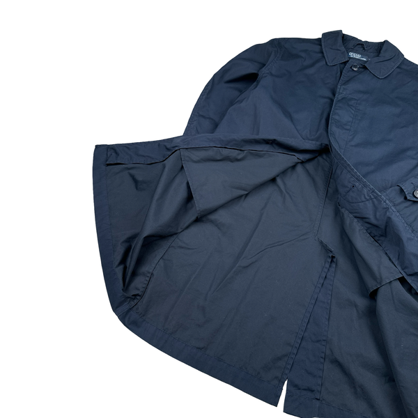 Ralph Lauren Navy Cotton Long Jacket - Medium