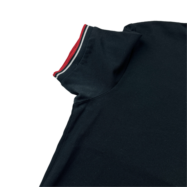 Prada Black Cotton Polo - Medium