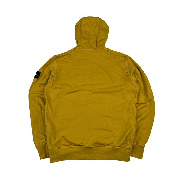 Stone Island 2024 Yellow Hooded Sweatshirt - Large