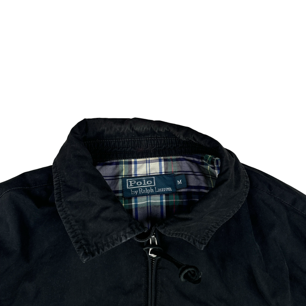 Ralph Lauren Black Harrington Zipped Jacket - Medium