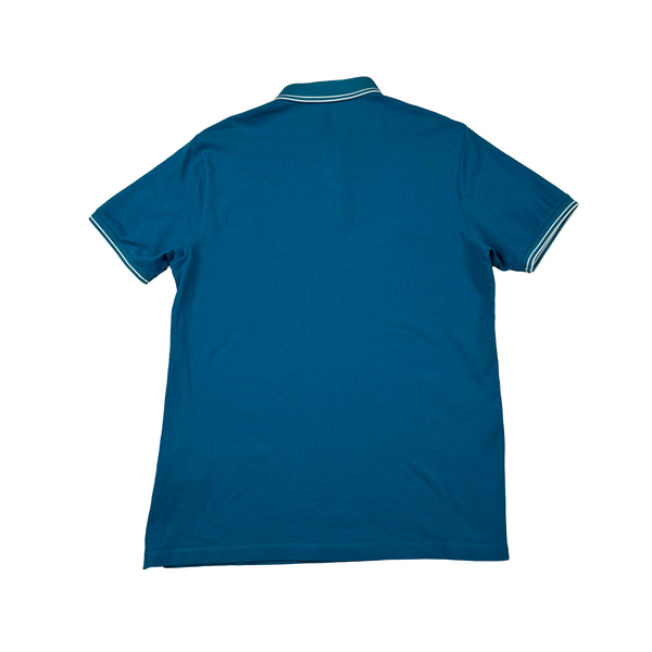Stone Island Blue Short Sleeve Polo Shirt - Large