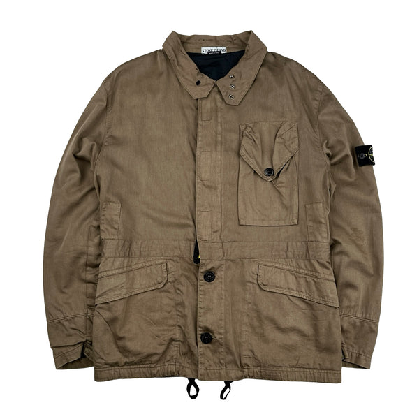 ジャケット・アウター STONE  00s RASO GOMMATO Stone Island 2000 Navy Double Breasted Raso Gommato Jacket - Large
