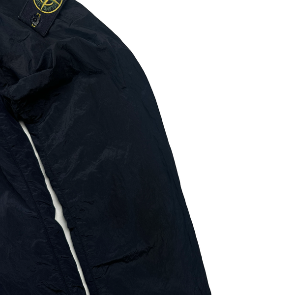 Stone Island 2017 Navy Nylon Metal Shimmer Overshirt - Medium