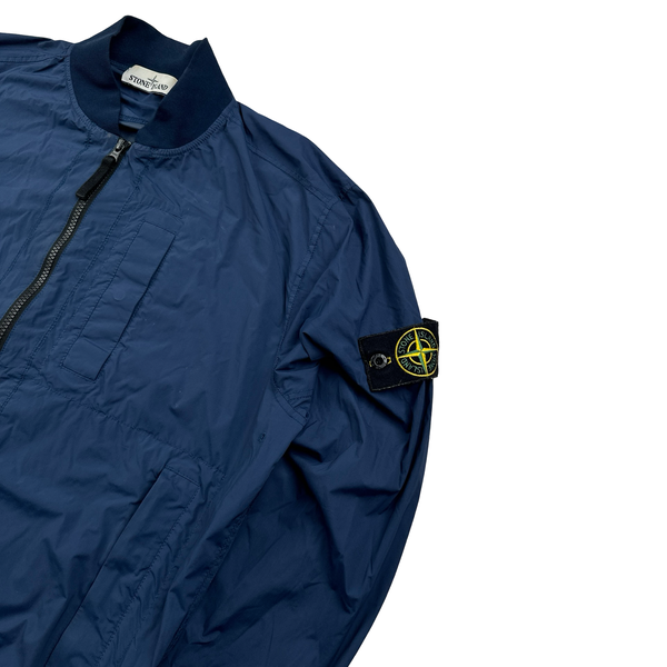 Stone Island 2020 Steel Blue Skin Touch Nylon TC Jacket - Medium