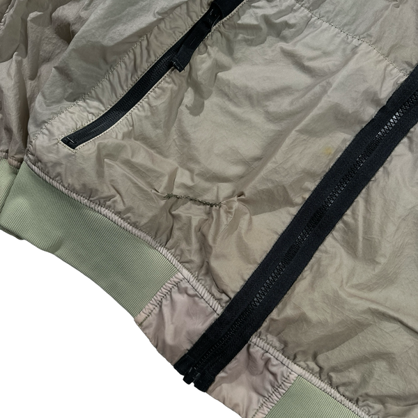 Stone Island 2019 Khaki Lamy Flock Hooded Jacket - Medium