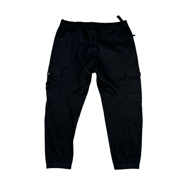 Stone Island 2020 Re T Black Cargo Trousers - 38"