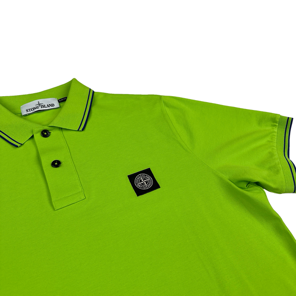 Stone Island 2018 Green Polo Top - Large