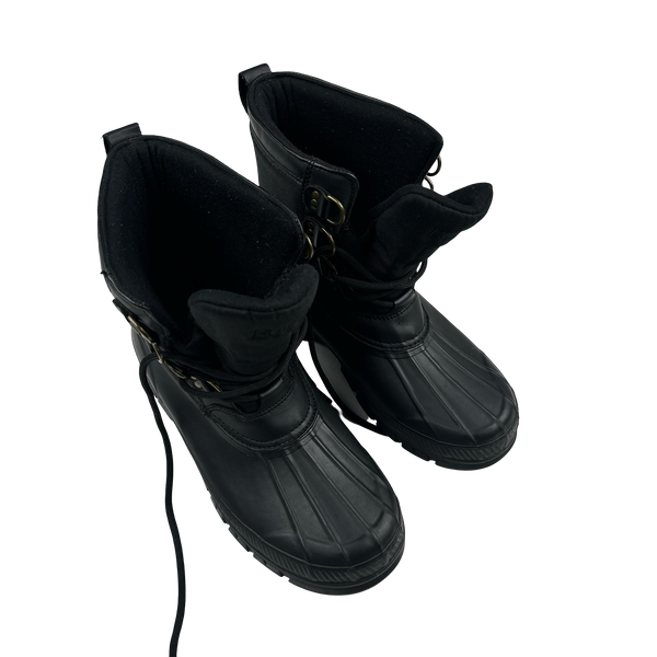 Ralph Lauren Polo Black Winter Laced Boots - UK 9