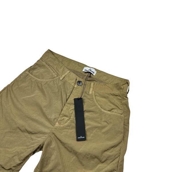 Stone Island 2020 Brown Nylon Shorts - Small