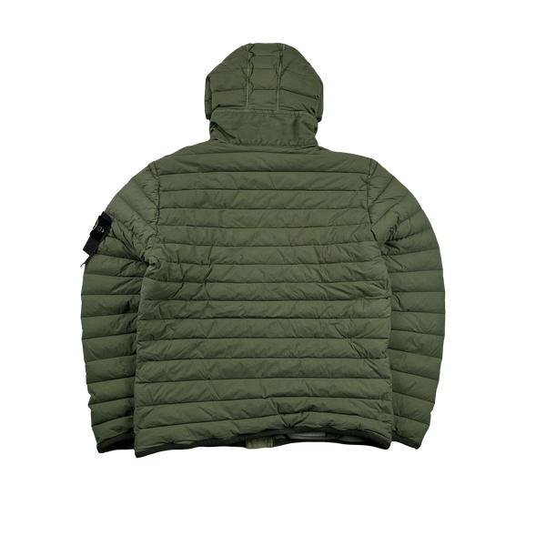 値下げ不可STONE  LOOM WOVEN DOWN Size L STONE ISLAND Packable Loom Woven Chambers R-Nylon Down-TC Jacket