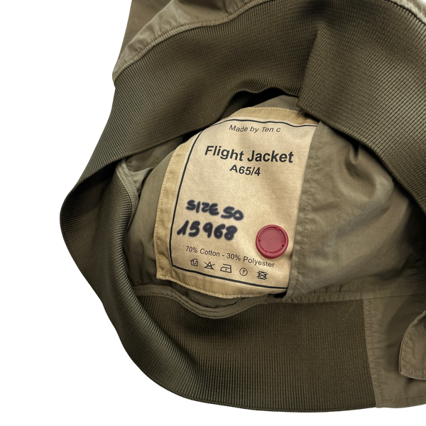Ten C Army Green Flight Jacket - Large