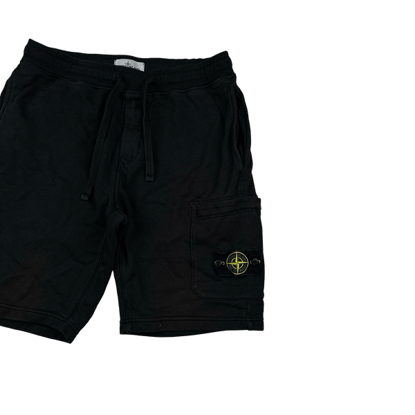 Stone Island 2022 Black Cotton Shorts - 32"