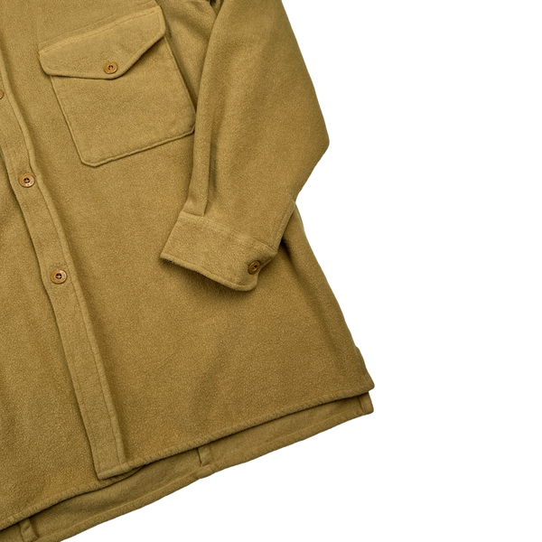 Stone Island 1997 Saddle Brown Vintage Wool Overshirt - XL
