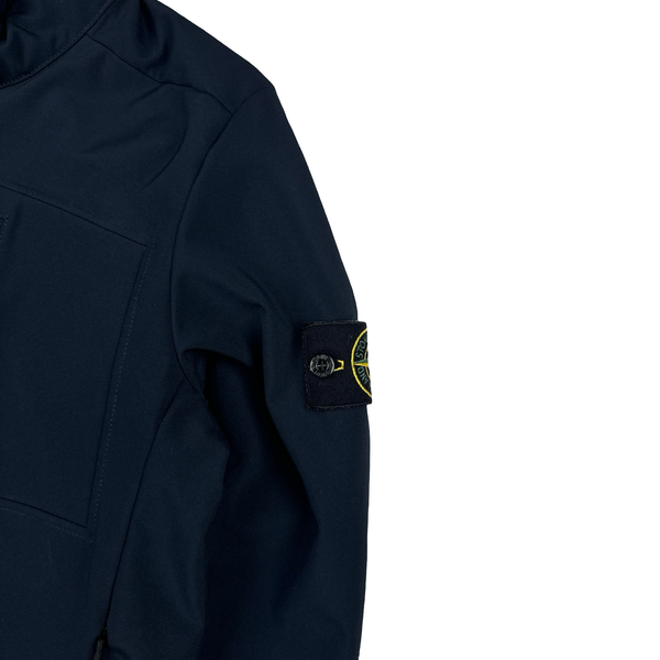 Stone Island 2016 Navy Fleece Lined Soft Shell R Jacket - Medium
