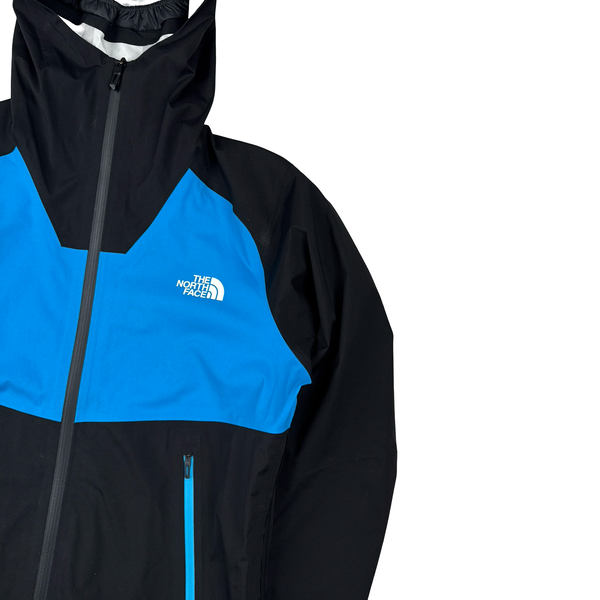 North Face Blue & Black Colour Block Dryvent Waterproof Hooded Jacket - Medium