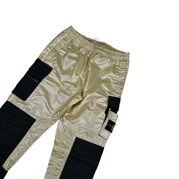 Stone Island Iridescent Reflective Cargo Trousers - 30"