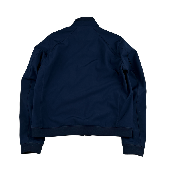 CP Company Blue Fleece Lined Lens Viewer Bomber - Large