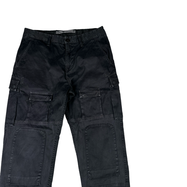Stone Island 2022 Black RE-T Fit Cargos - 30"