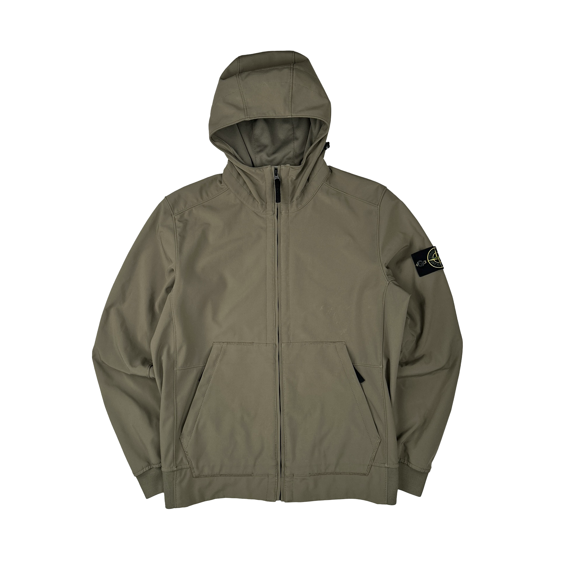Stone Island 2017 Olive Green Light Soft Shell R Jacket - Large