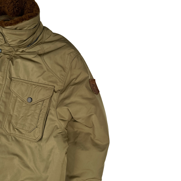 Ralph Lauren Beige Quilted Jacket - Large