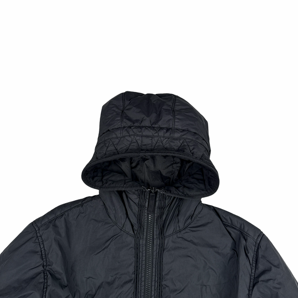 Stone Island 2019 Black Crinkle Reps NY Jacket - XL