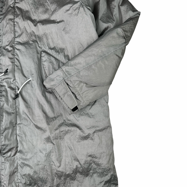 Stone Island 2022 Grey/Light Blue Nylon Metal Watro Primaloft Parka - Large