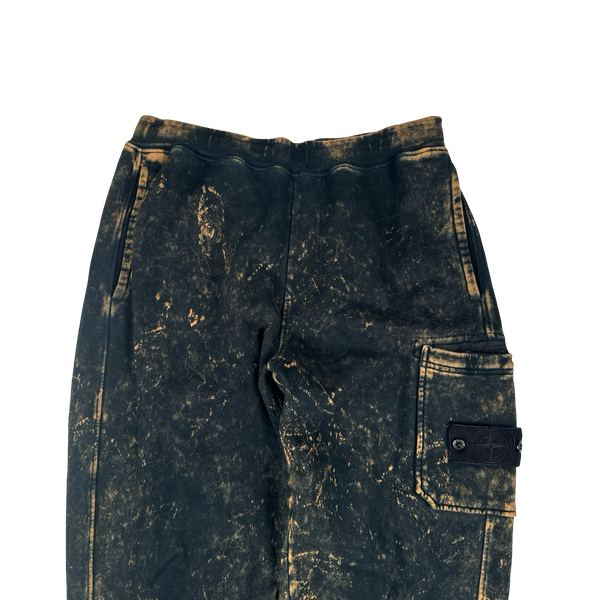 Stone Island Camo OVD Black Cotton Joggers - Large