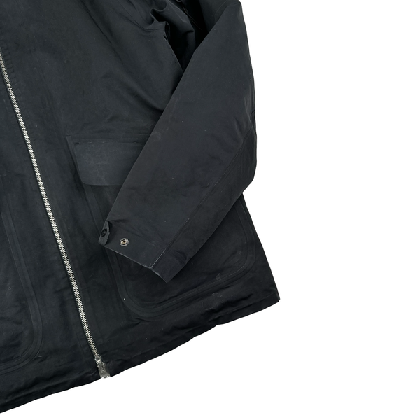CP Company Navy Vulcan Zip Up Hooded Down Lined Jacket - XL