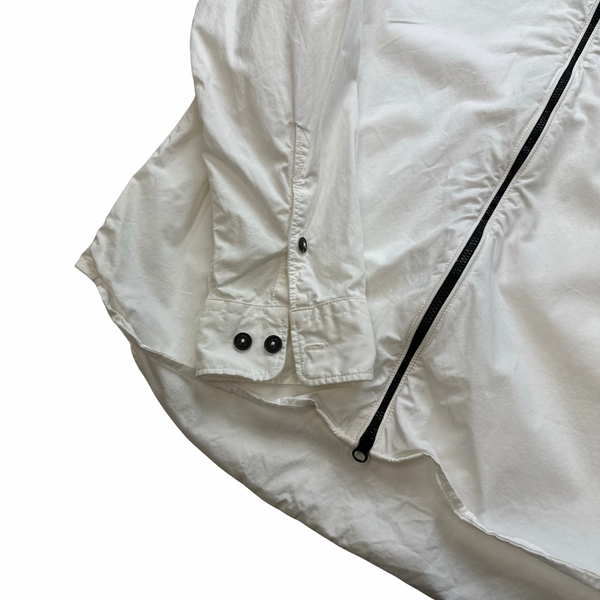CP Company White Cotton Overshirt - Large
