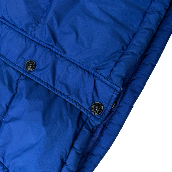 Stone Island 2015 Blue Crinkle Reps Puffer Jacket - XL