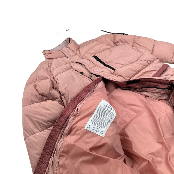 Stone Island 2016 Pink Crinkle NY Down Long Puffer Jacket - 3XL