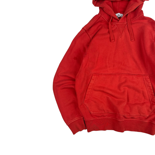 Stone Island 2019 Red Pullover Hoodie - Medium