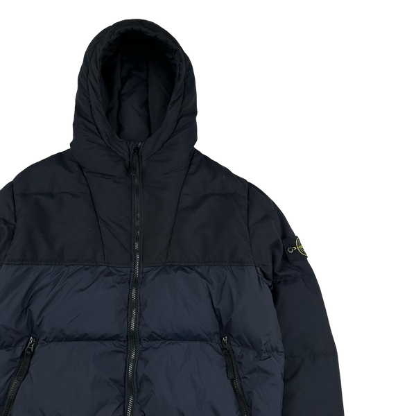 Stone Island 2013 Navy Crinkle NY Down Puffer Jacket - XL