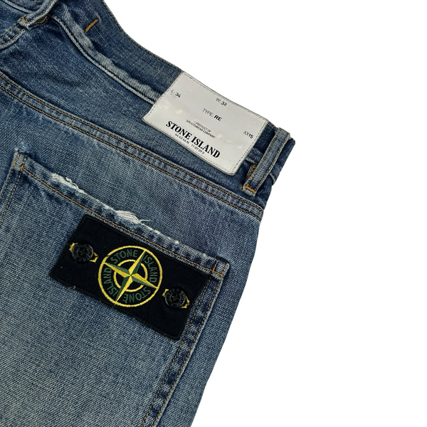 Stone Island 2011 RE Light Wash Denim Jeans - 32"
