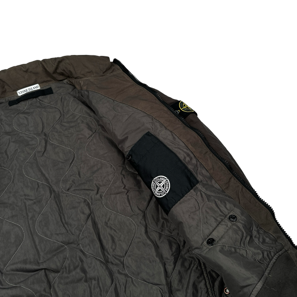 Stone Island 2011  Brown Reps Nylon-R Zipped Bomber Jacket - XXL