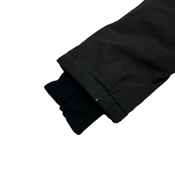 Prada Black Racoon Fur Hood Goretex Parka Jacket - XS