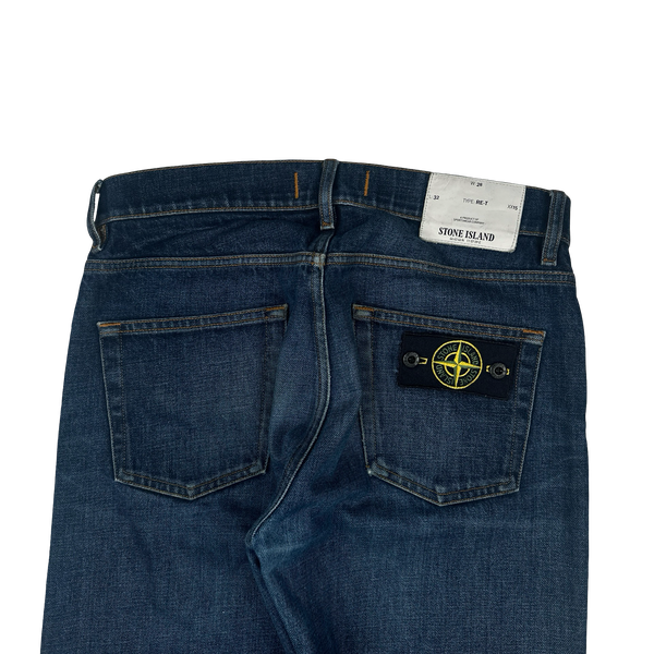 Stone Island 2018 Slim Fit Dark Wash Denim Jeans - W28