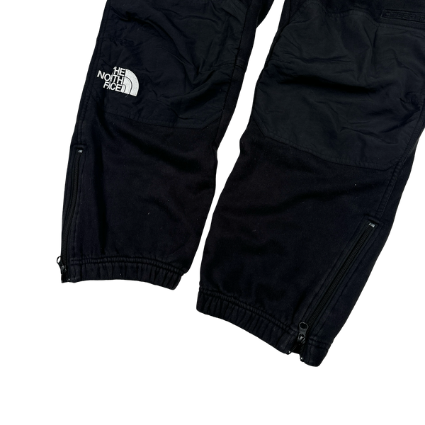 North Face X Supreme SS16 Black Heavyweight Soft Fleeced Lined Joggers - Large