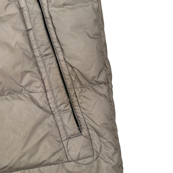 Stone Island 2016 Rosy Brown Crinkle Puffer Jacket - XL