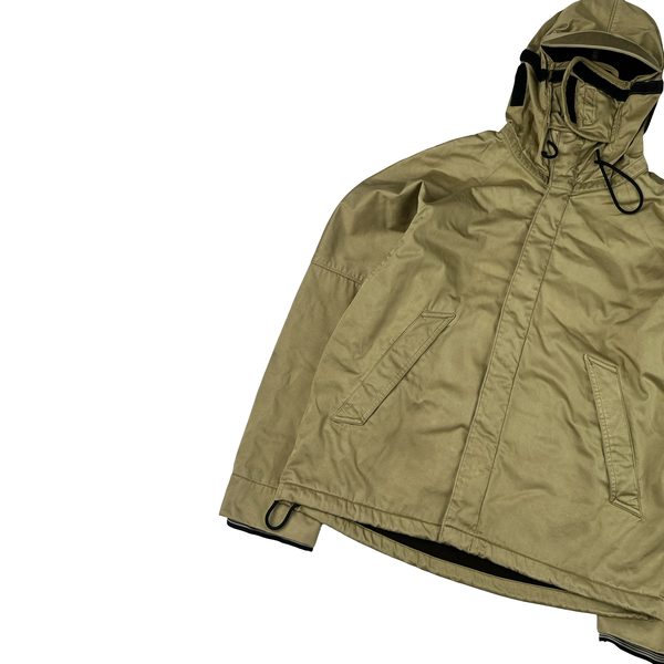 Stone Island 2004 Beige Raso Floccato Riot Mask Sniper Jacket - Medium