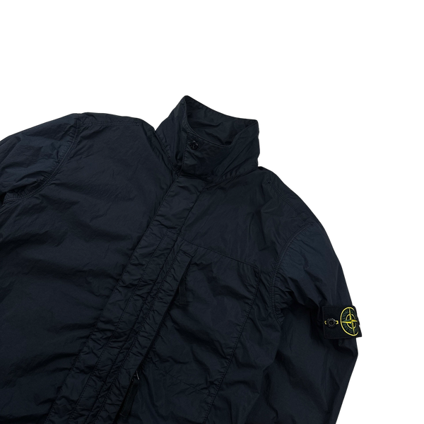 Stone Island Navy Garment Dyed Crinkle NY Jacket - Small