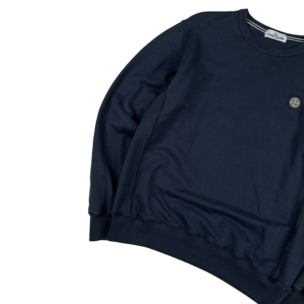 Stone Island 2012 Navy Patch Crewneck Jumper - XXL