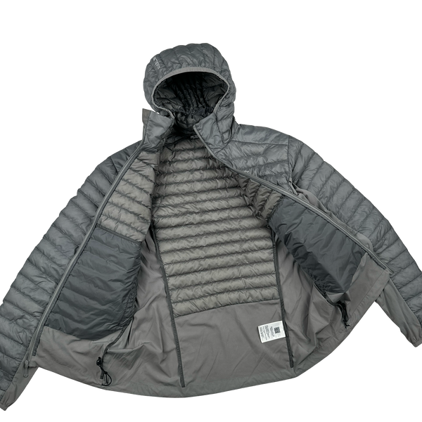 Arcteryx Grey Cerium Hybrid Hoody Down Filled Zipped Jacket - Medium